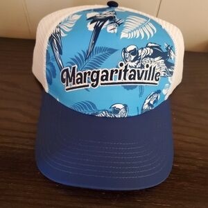 Margaritaville Tropical Blue and White Cap